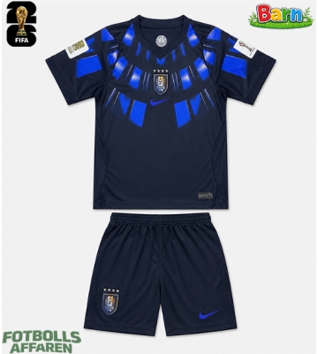 Uruguay Bortaställ Barn VM 2026 Kortärmad (+ Korta byxor)